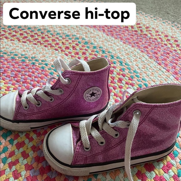 Converse Other - Converse Toddler Hi-top Lilac Sparkle